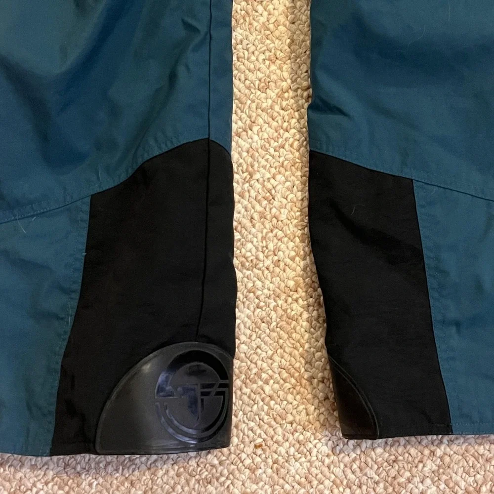 Vintage Tyrolia Ski Suit Mens M Blue Colorblock One Piece Belted Snow Ski
